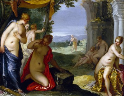 Diana en Actaeon door Hans Rottenhammer